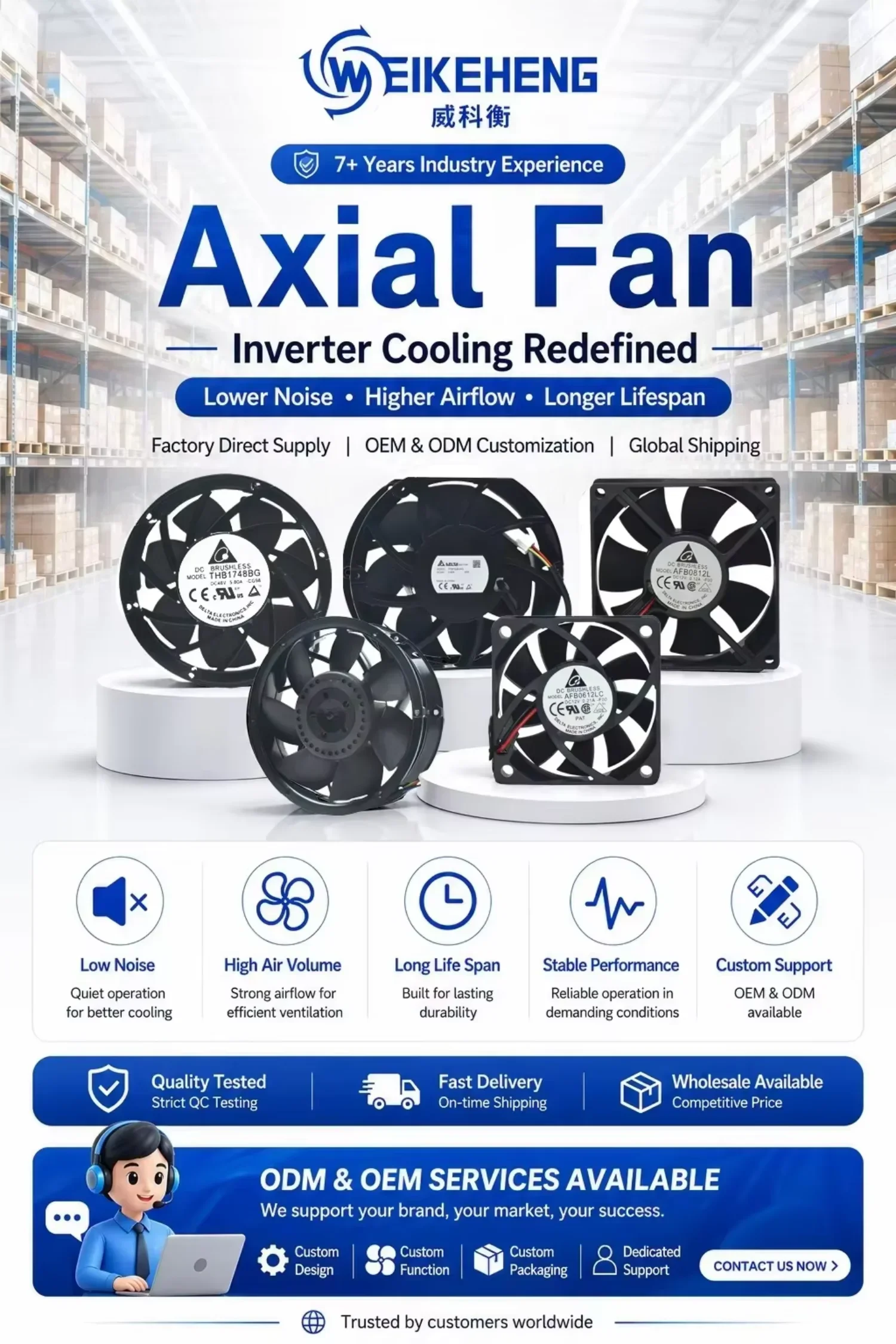 Fan, 200FZY6-S, 220V, 85W, 200mm - detail 2
