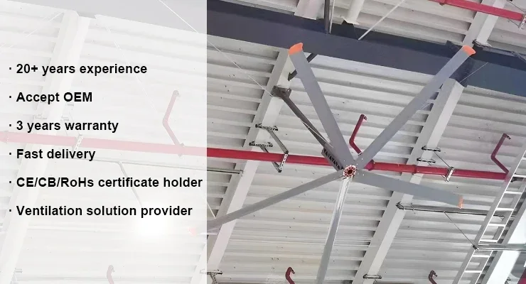 Ceiling Fan, RTFANS, HVLS - detail 2