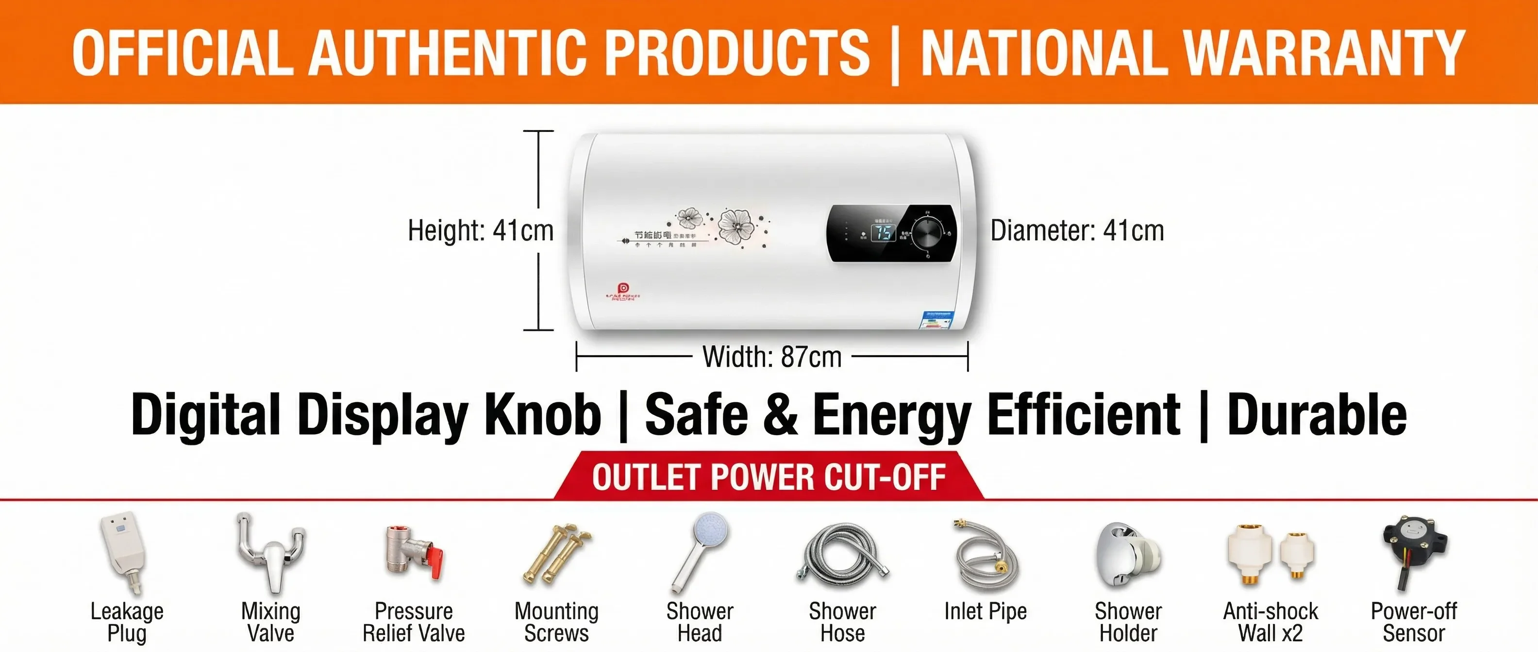 Electric Water Heater, 40L, 2000W - detail 20