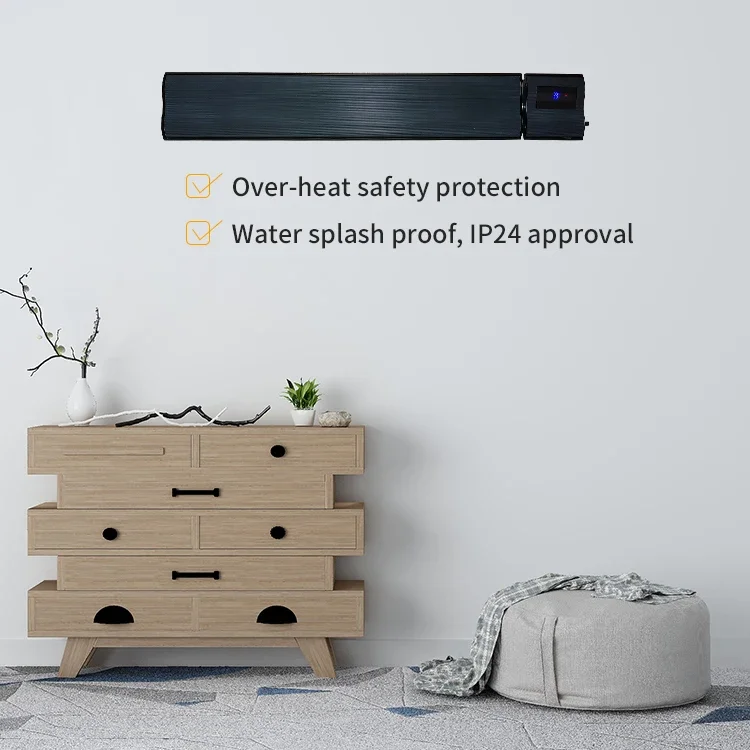 Wall-mounted Electric Heater, 2400W, 2400 W, Metal - detail 12