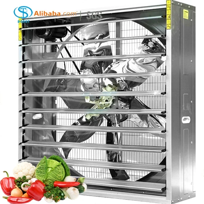 Greenhouse Push Pull Fan, Electric, Stainless Steel - detail 8