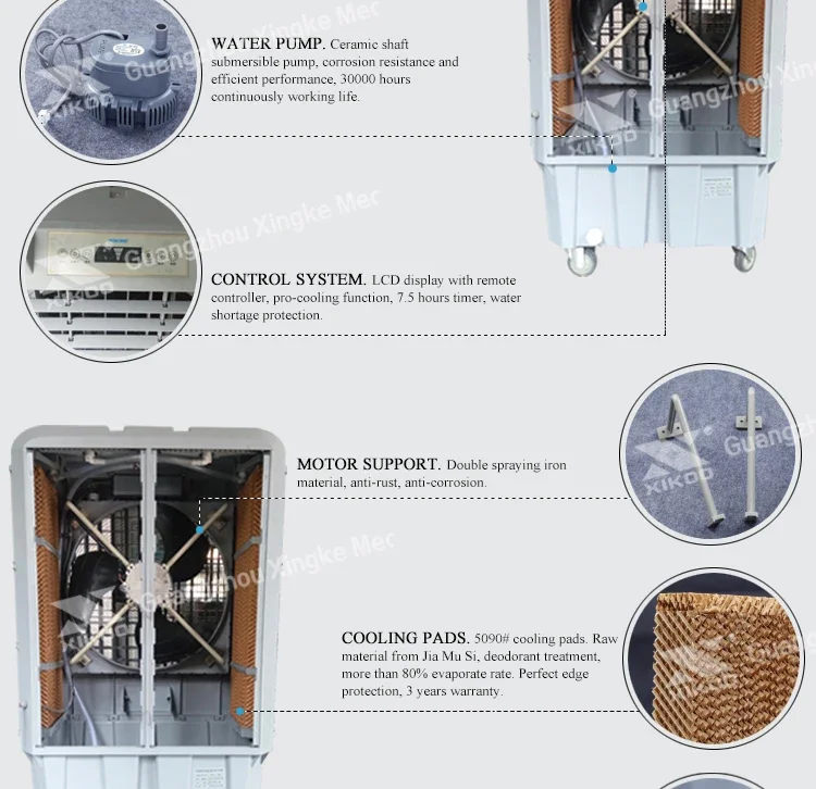 Evaporative Air Cooler, 13000m3/h, Portable - detail 4