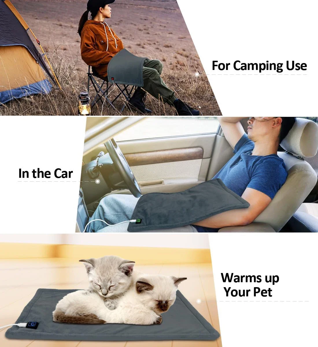 Portable Heated Travel Blanket, 100%, USB, 5V - detail 16
