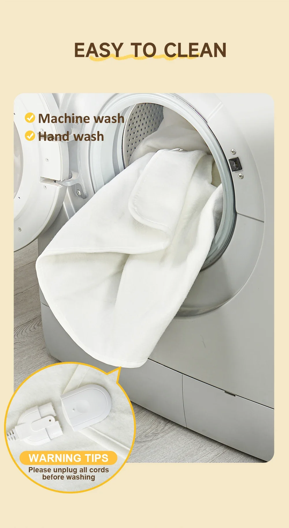 Electric Heating Blanket, 220V, 60, Polyester - detail 18