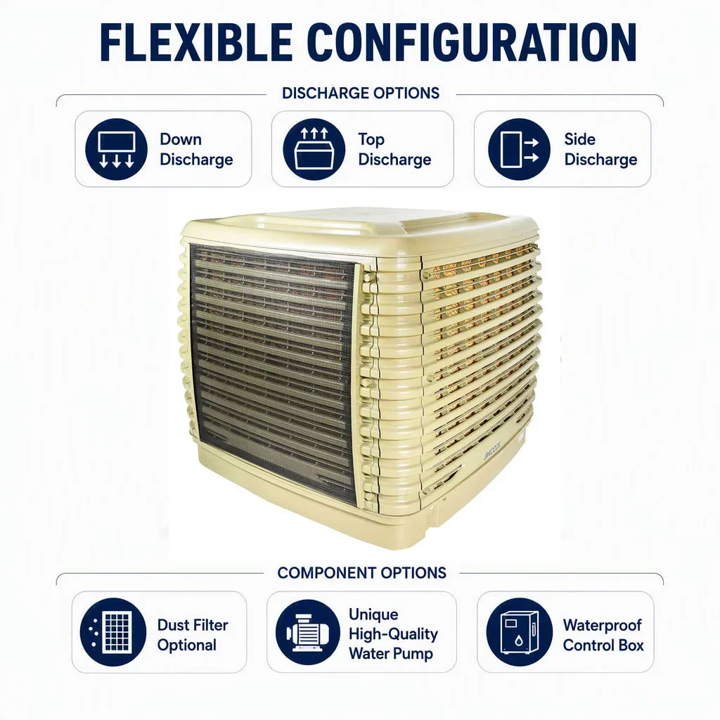 Evaporative Air Cooler, JHCOOL, 22000cmh - detail 4