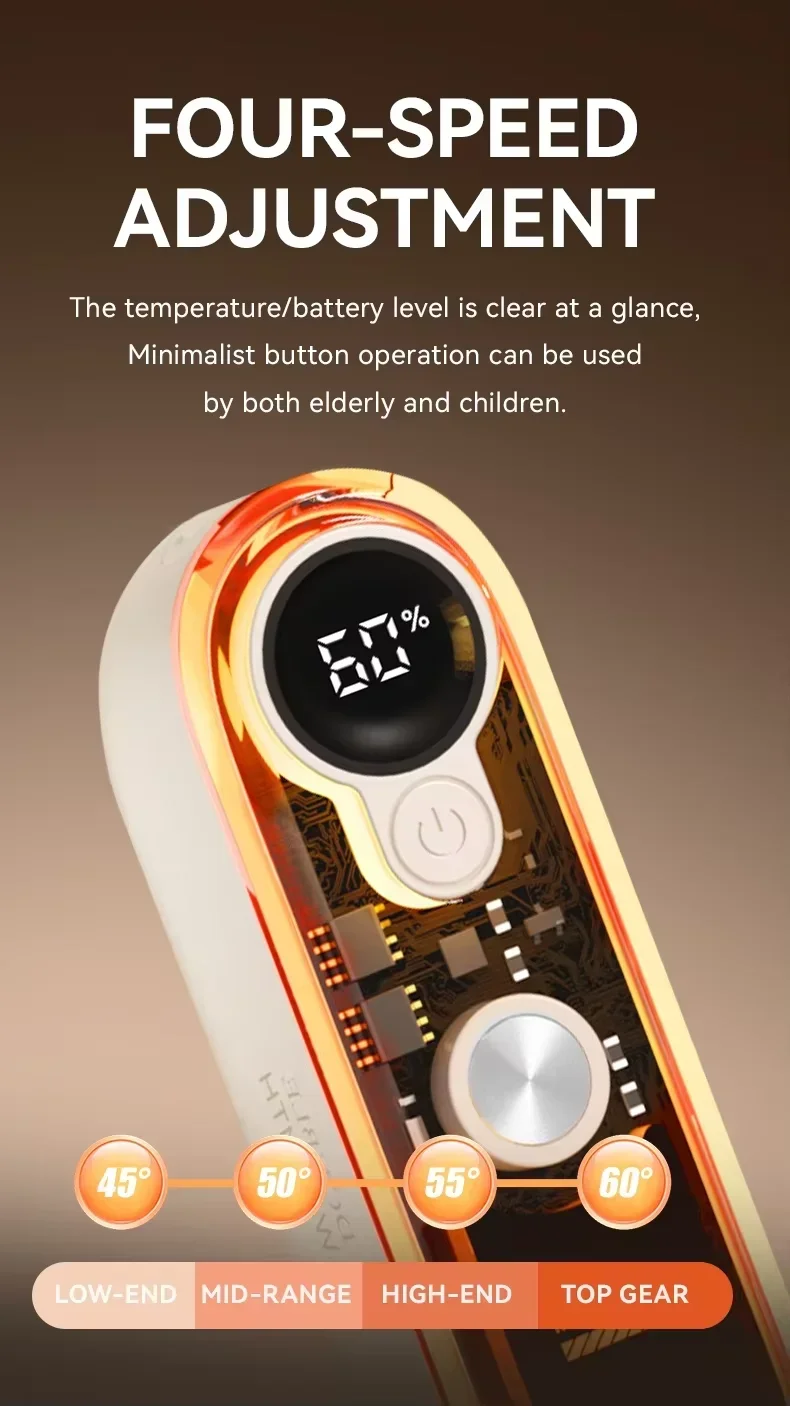 Hand Warmer, 5000mAh, LCD, LED, USB-C - detail 8