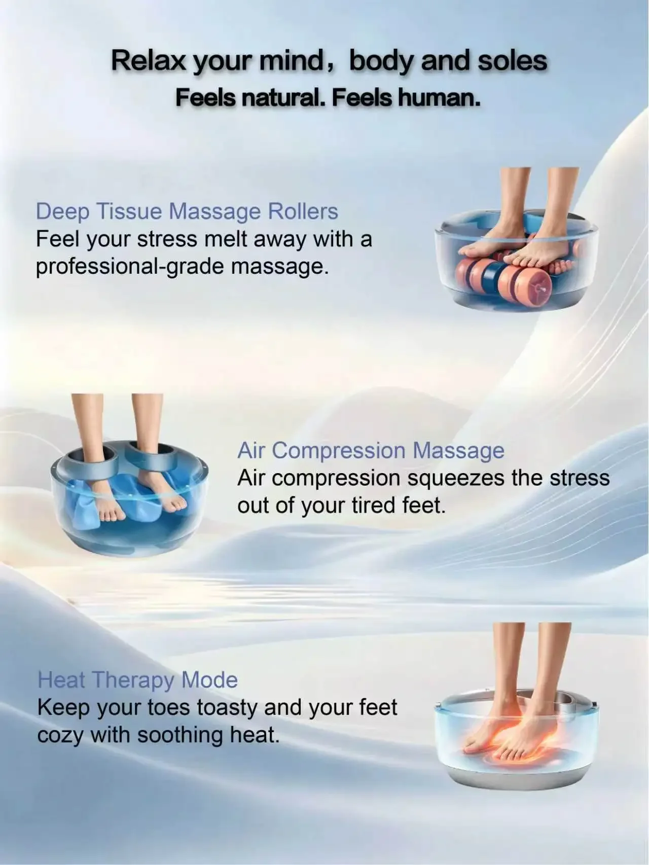 Foot Hand Warmers, Foot Massager, Q5 - detail 2