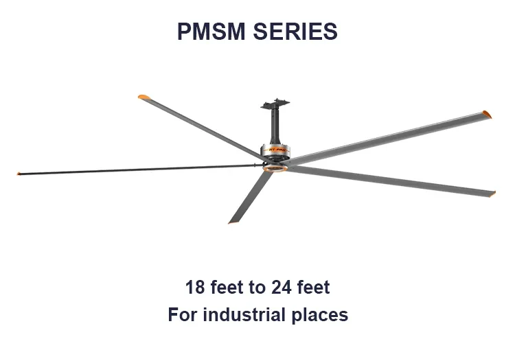 Ceiling Fan, RTFANS, PMSM, 24ft, Aluminum - detail 6