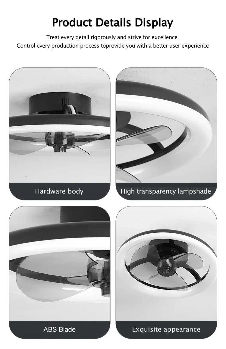 Ceiling Fans, 130W(0.17hp), Metal - detail 18