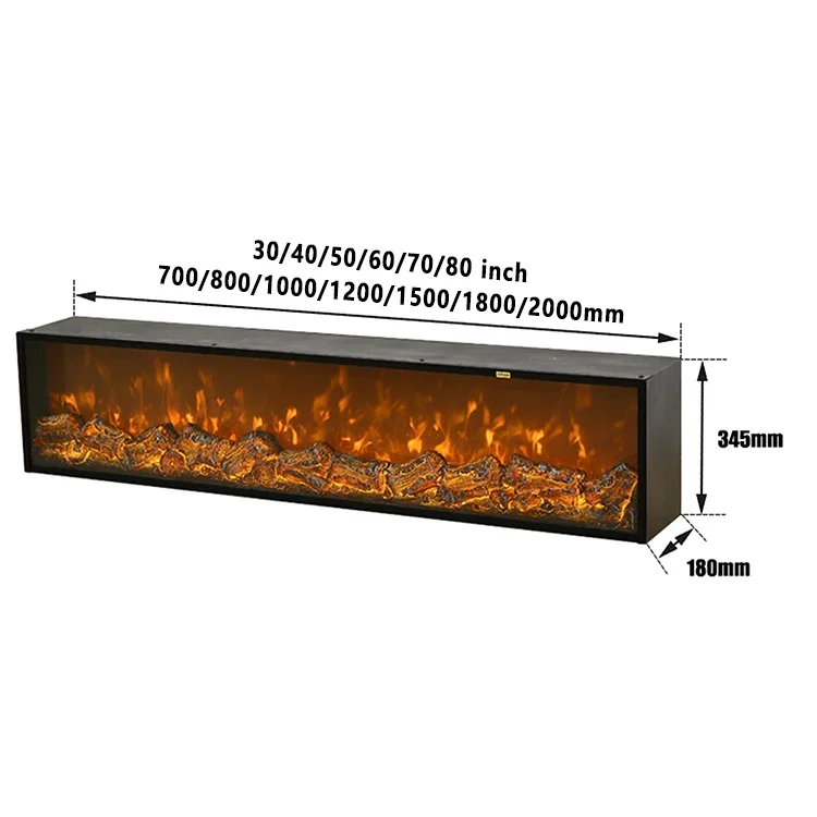 Wall-mounted Fireplace, LED, 30-60 - detail 8