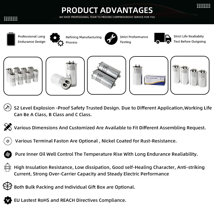 Universal Motor Starting, CBB65, 25uf, 450V, HVAC - detail 20