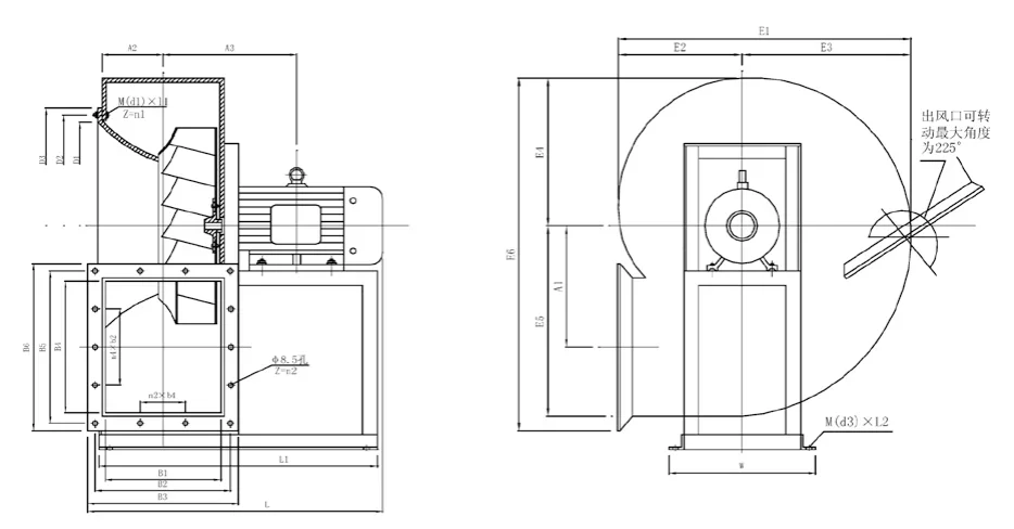 Centrifugal Fan, 380V/220V, Steel, 2900rpm - detail 16