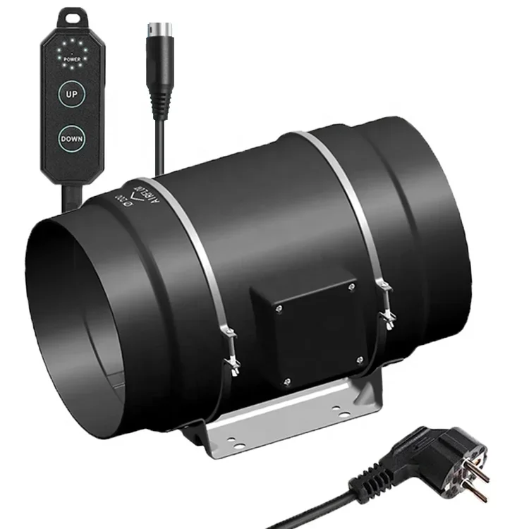 Inline Duct Fan, 200mm, 1411, 10-Speed, PWM - detail 2