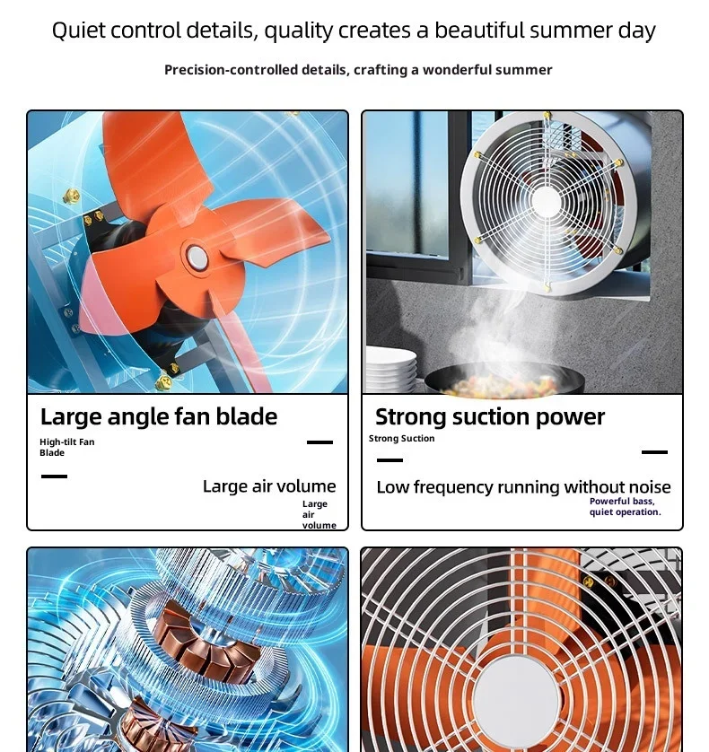 Blade Industrial Axial Fan, 220V, Aluminum - detail 12