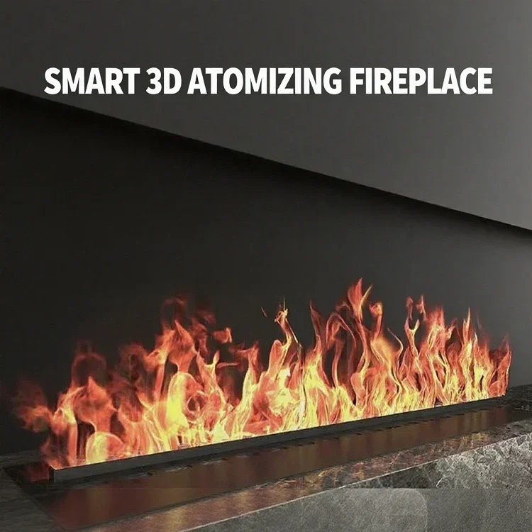 Electric Fireplace, 3D, Steel, Electric Fireplaces - detail 6