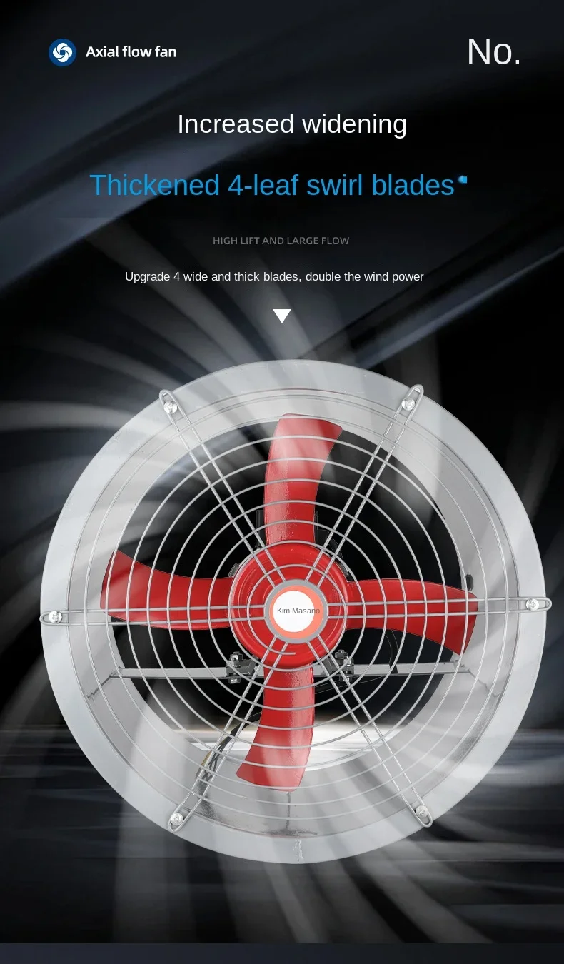 Axial Flow Fan, T35-11, 220V, Steel - detail 12