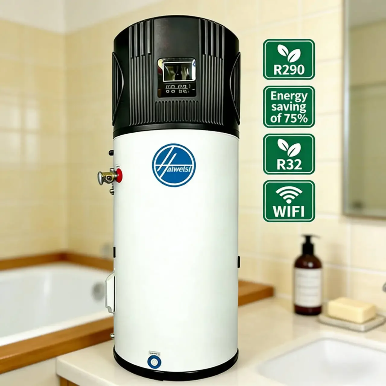 Air Source Heat Pump, HAIWEISI, R290, 150L/200L/300L - detail 2