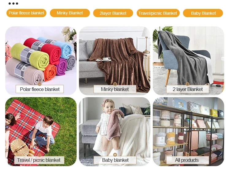 Color Polyester Throw Blanket, Portable, 100% Polyester - detail 20