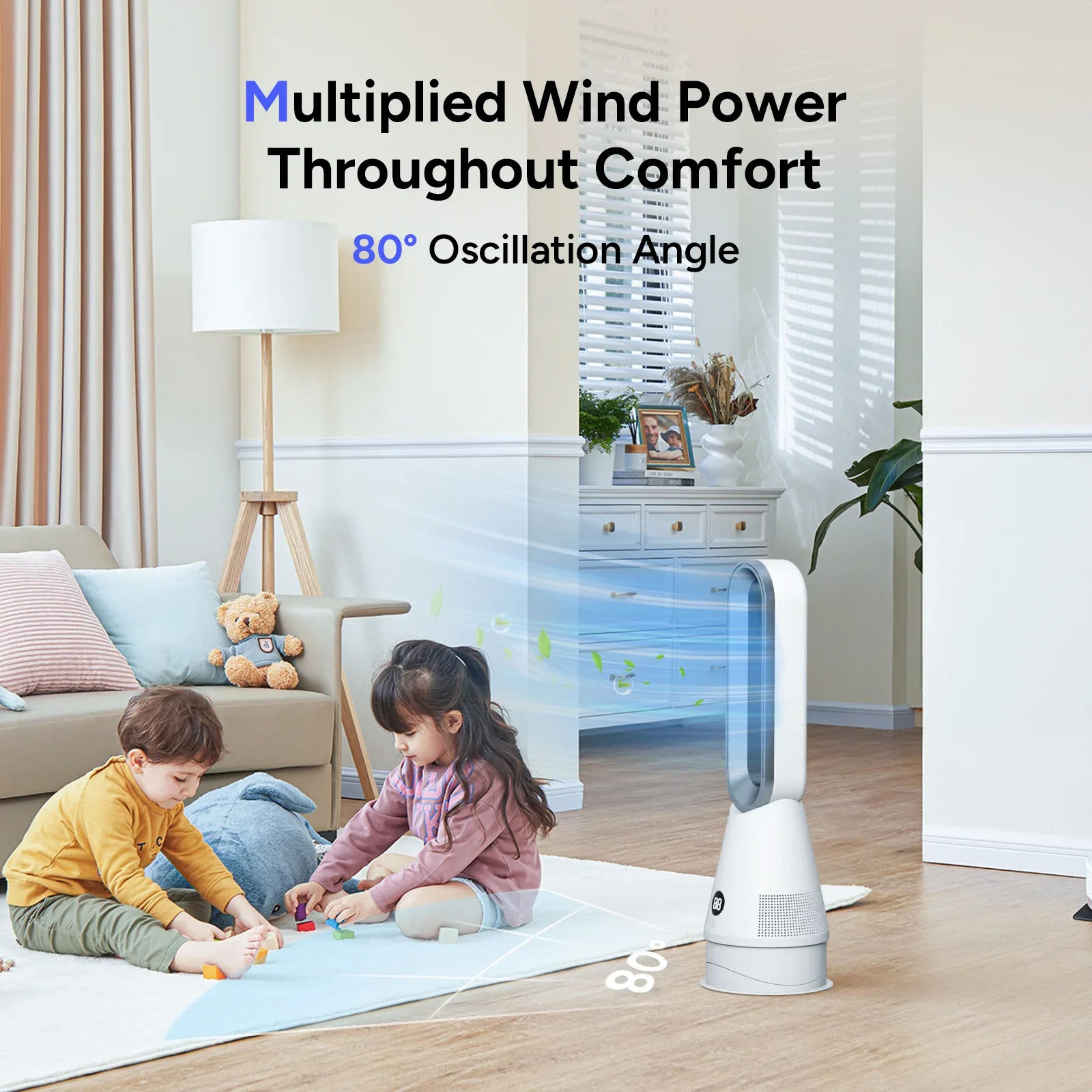 Cooling Bladeless Tower, 50-inch, Electric Power, 30 - detail 8