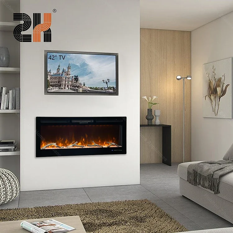 Electric Fireplace, LED, 1500 W, Metal - detail 10