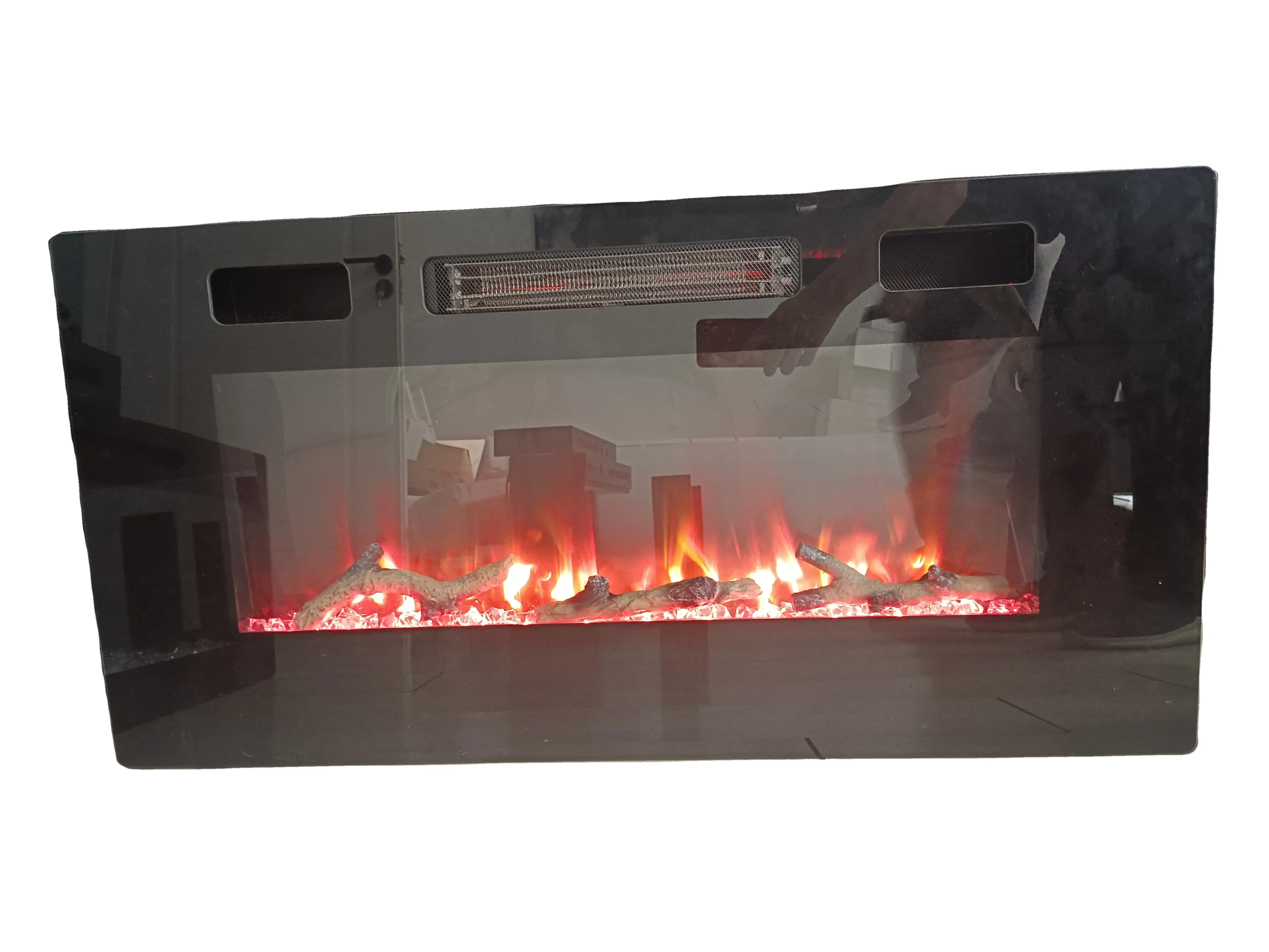 Electric Fireplace, Wall, 750W, Metal - detail 54
