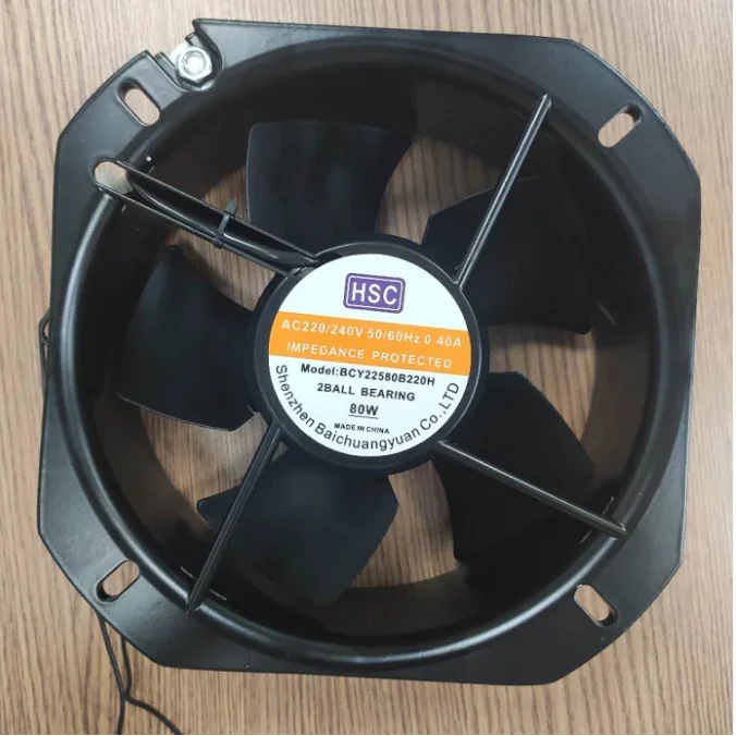 Blades Axial Cooling Fan, 22580mm, 2600rpm, 220V, 225*225*80mm - detail 2