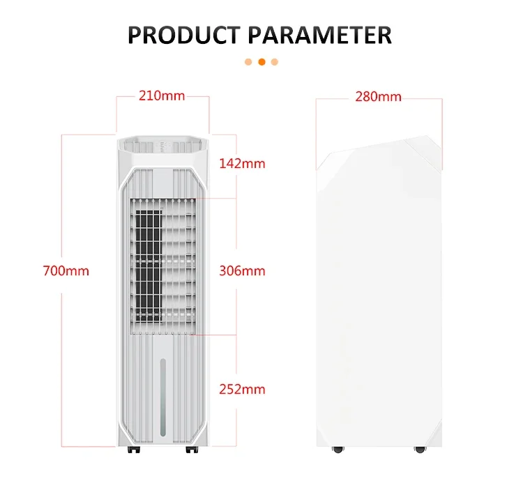 Tower Fan, LED, 7L, Portable - detail 4