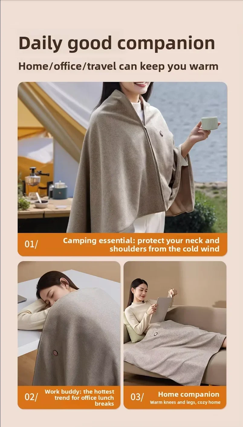 Electric Heated Blankets, Portable, Acetate cashmere, F3451 - detail 14