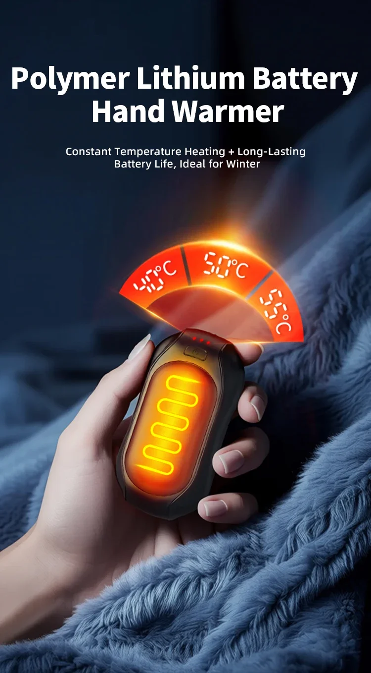 Electric Pocket-sized Hand Warmer, 2-in-1, Battery, abs - detail 8