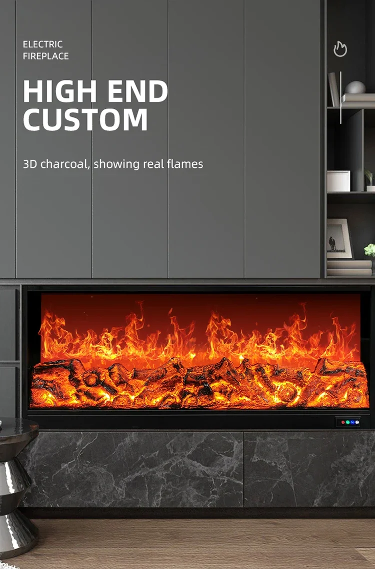 Electric Fireplace, Wall, 750 - detail 2