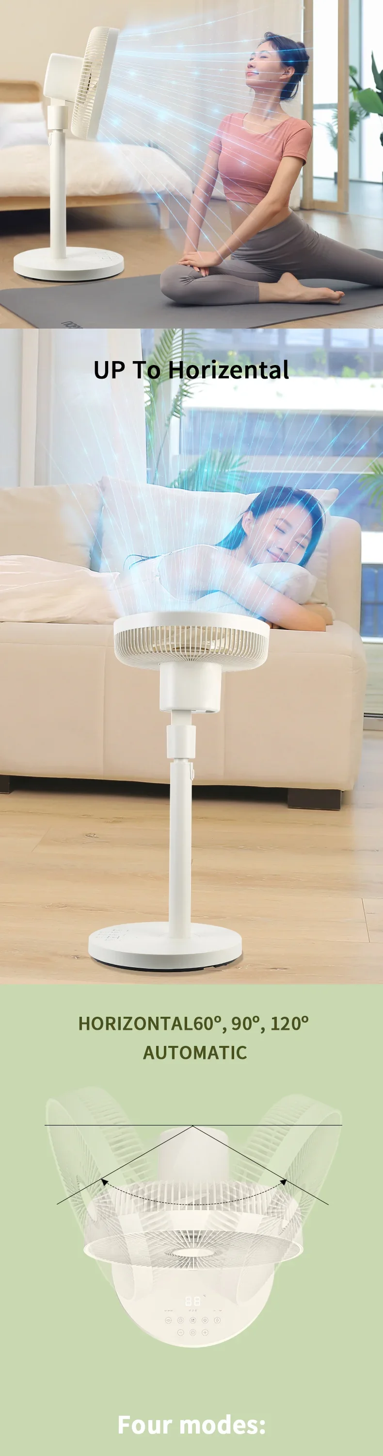 Floor Stand Fan, RUNAL, 360, Plastic - detail 8