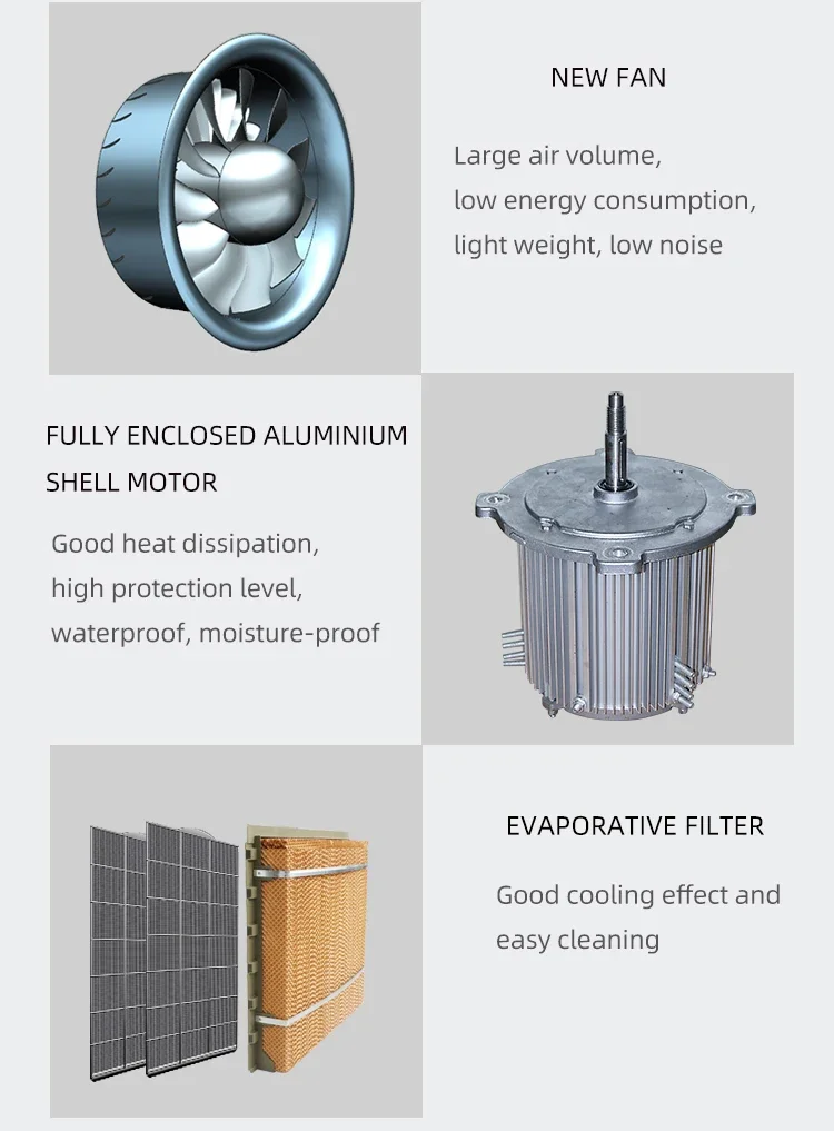 Industrial Desert Air Cooler, JHCOOL, 18000, M3/h, Inverter - detail 6