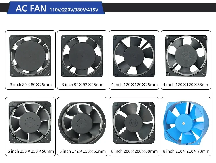 Axial Fan, GX22580, 225*225*80mm, AC220V, Copper - detail 8