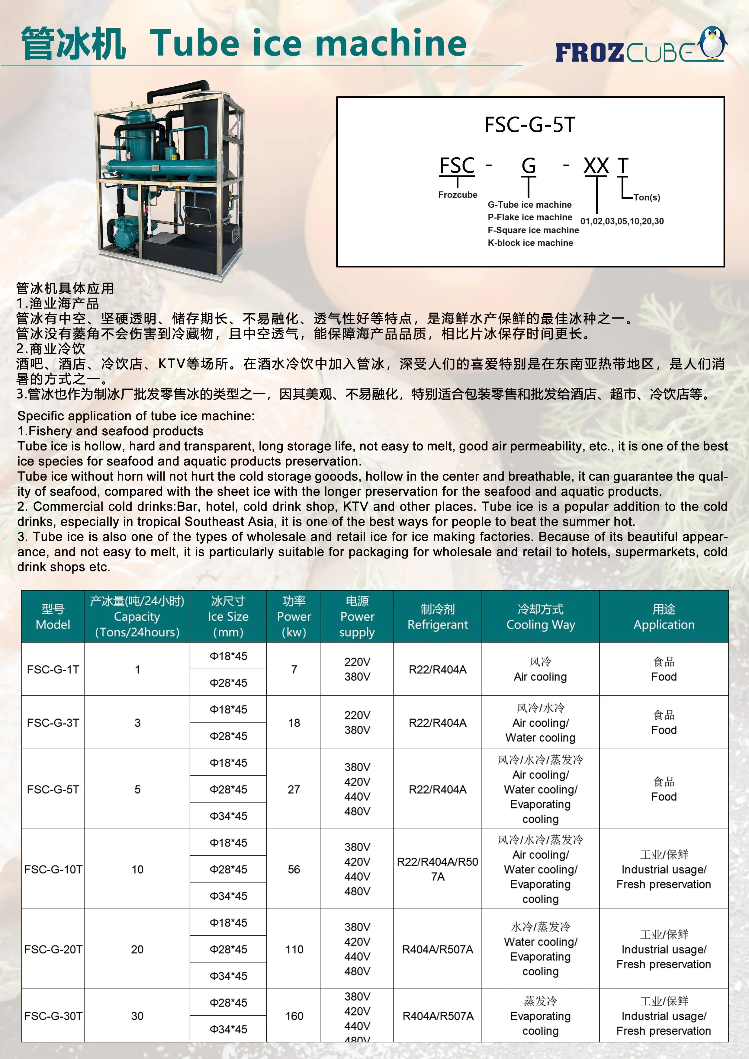 Ice Machine, FROZCUBE, 3P, R404a - detail 2