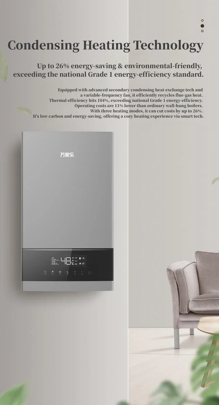 Wall-mounted Natural Gas Boiler, Stainless, Steel - detail 4