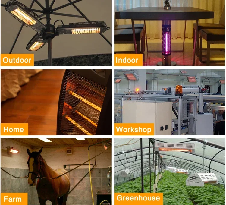 Electric Heaters, 600W, Quartz Glass, CE - detail 6