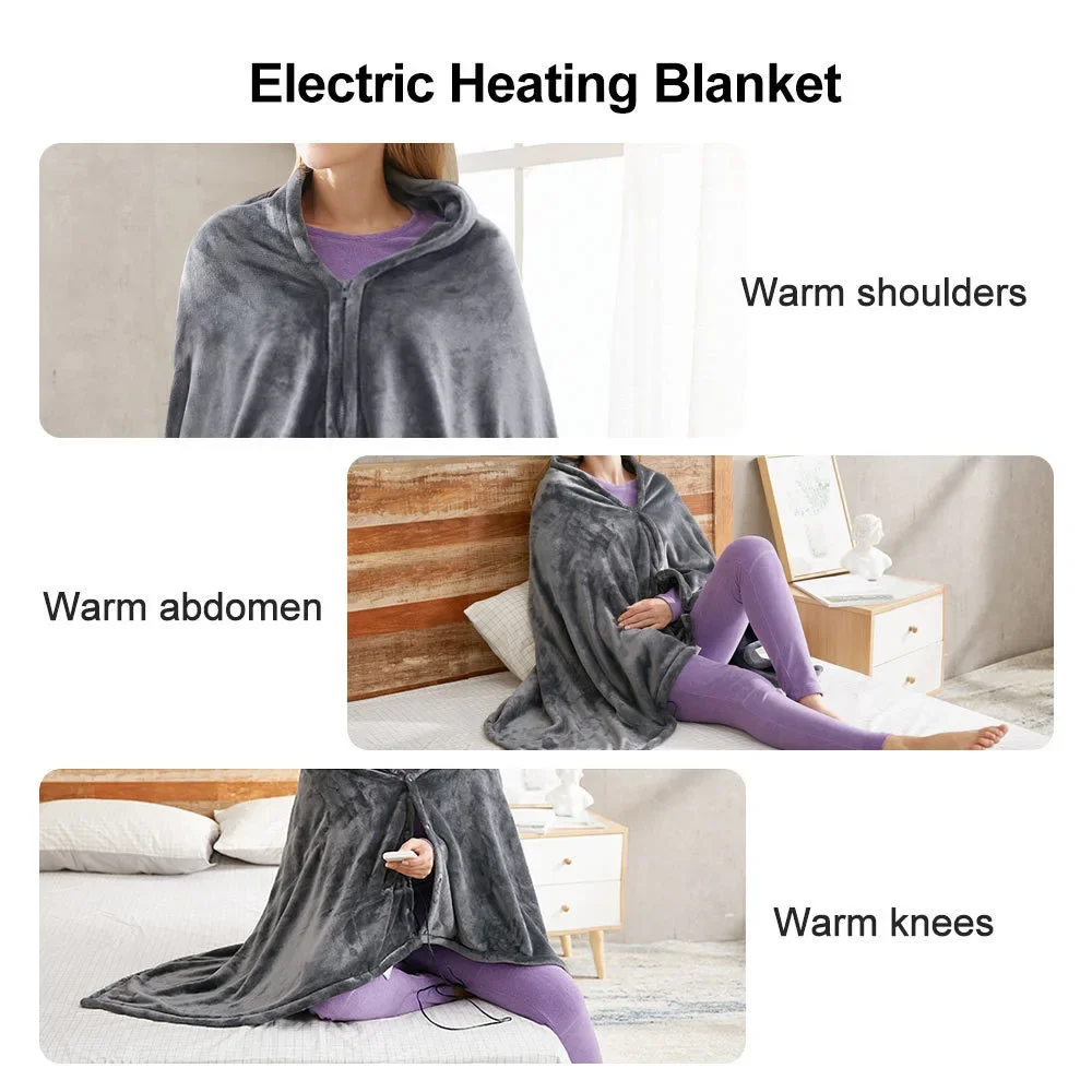 Shawl Wearable Electric Blanket, USB, Portable - detail 14