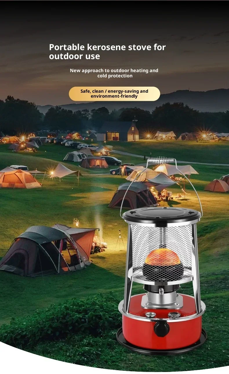 Steel Kerosene Heater, Stainless, H085-5KG, Portable - detail 2