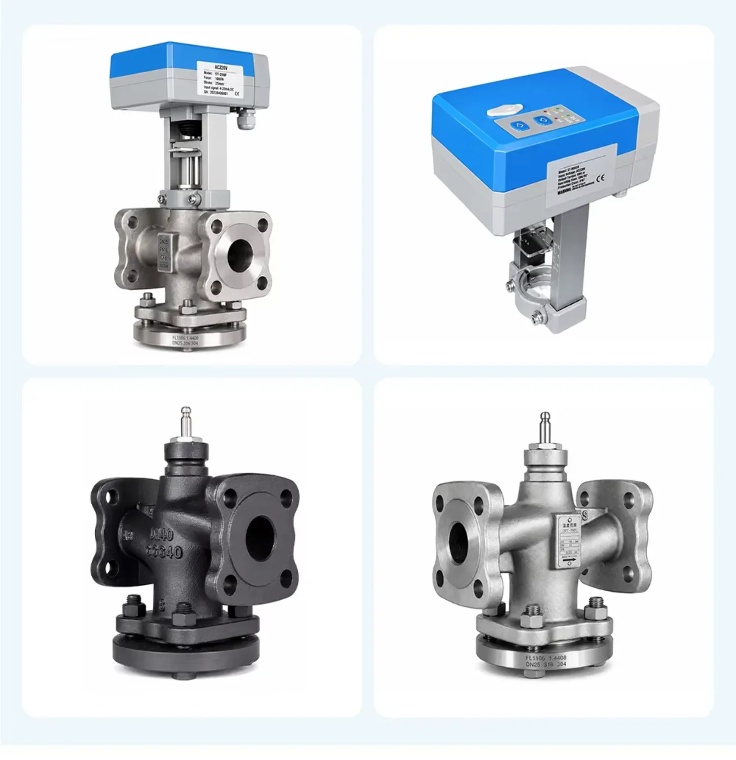 Steel Electric Control Valve, Stainless, 0-10V, 4-20mA - detail 6