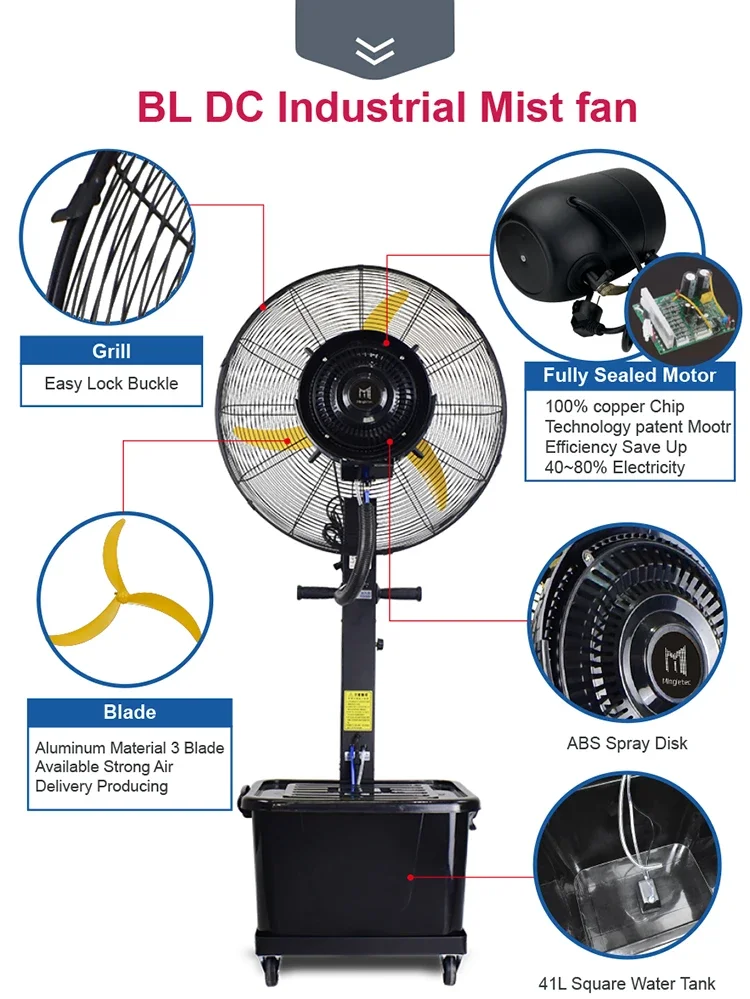 Spray Factory Stand Fan, 220V, 41 - detail 2