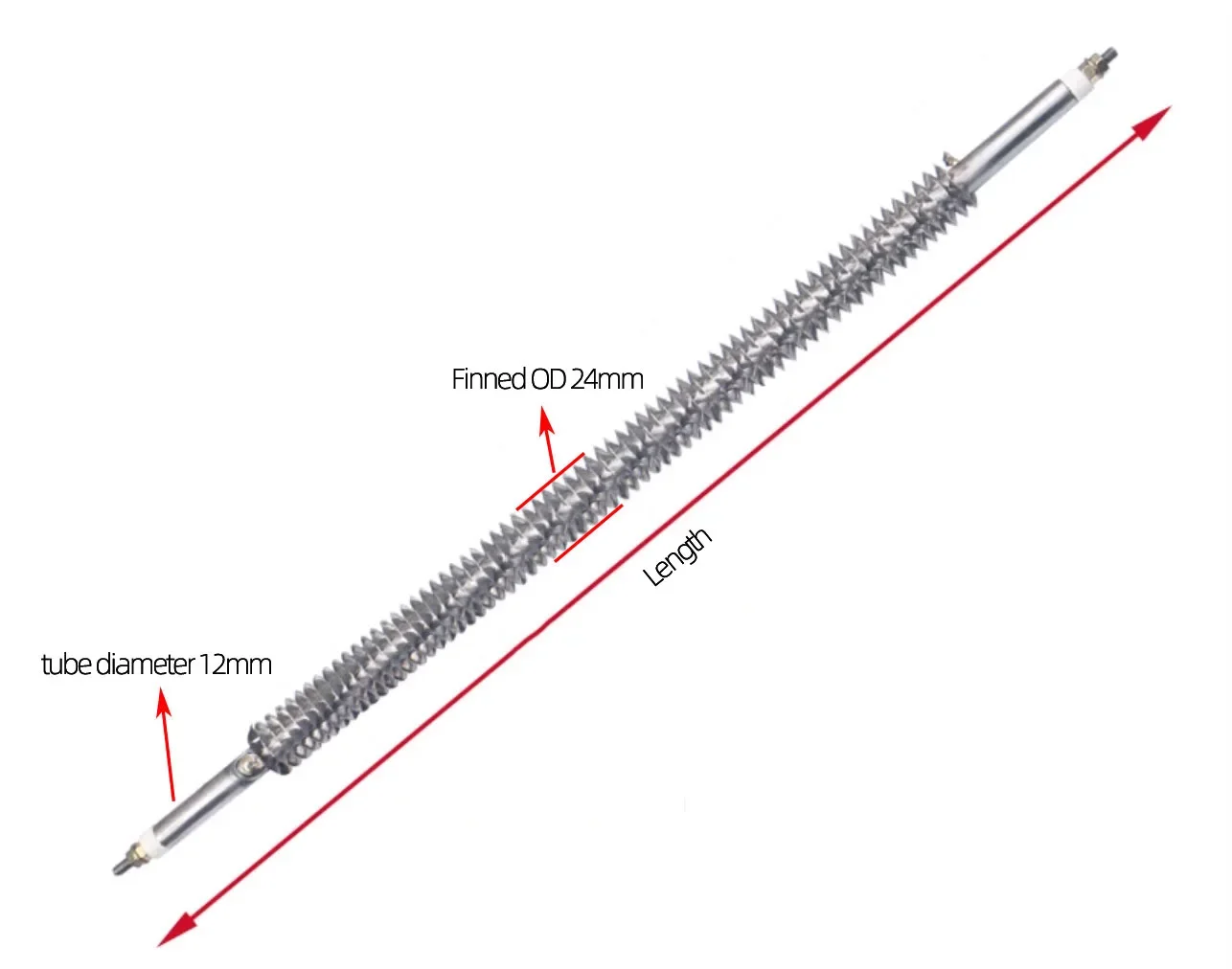 Steel Finned Tubular Heater, Stainless, 220V, 3000W - detail 22