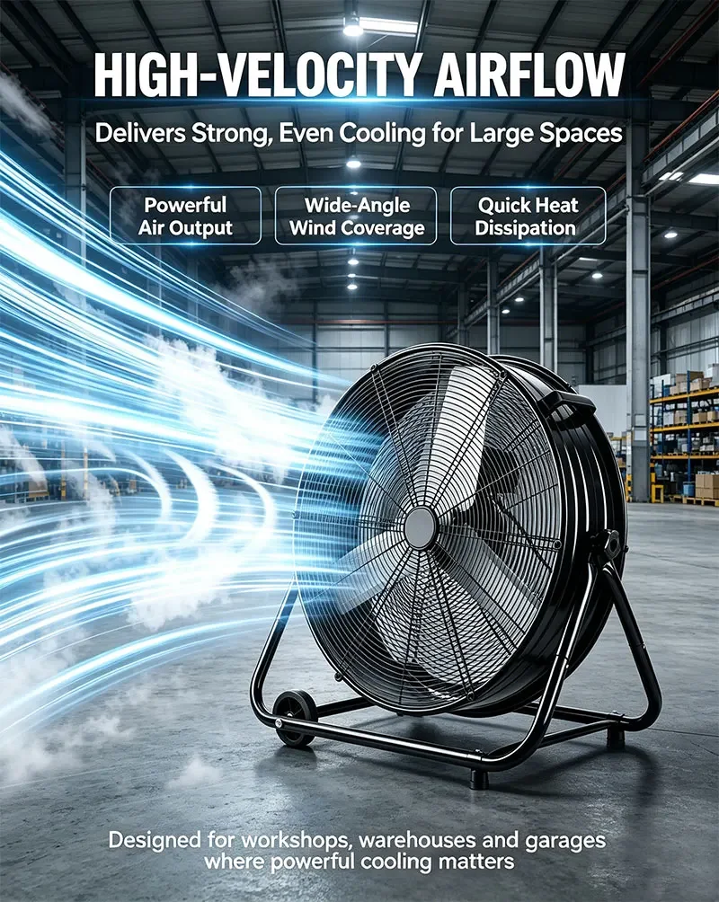Pedestal Fan, 24inch, Portable - detail 14