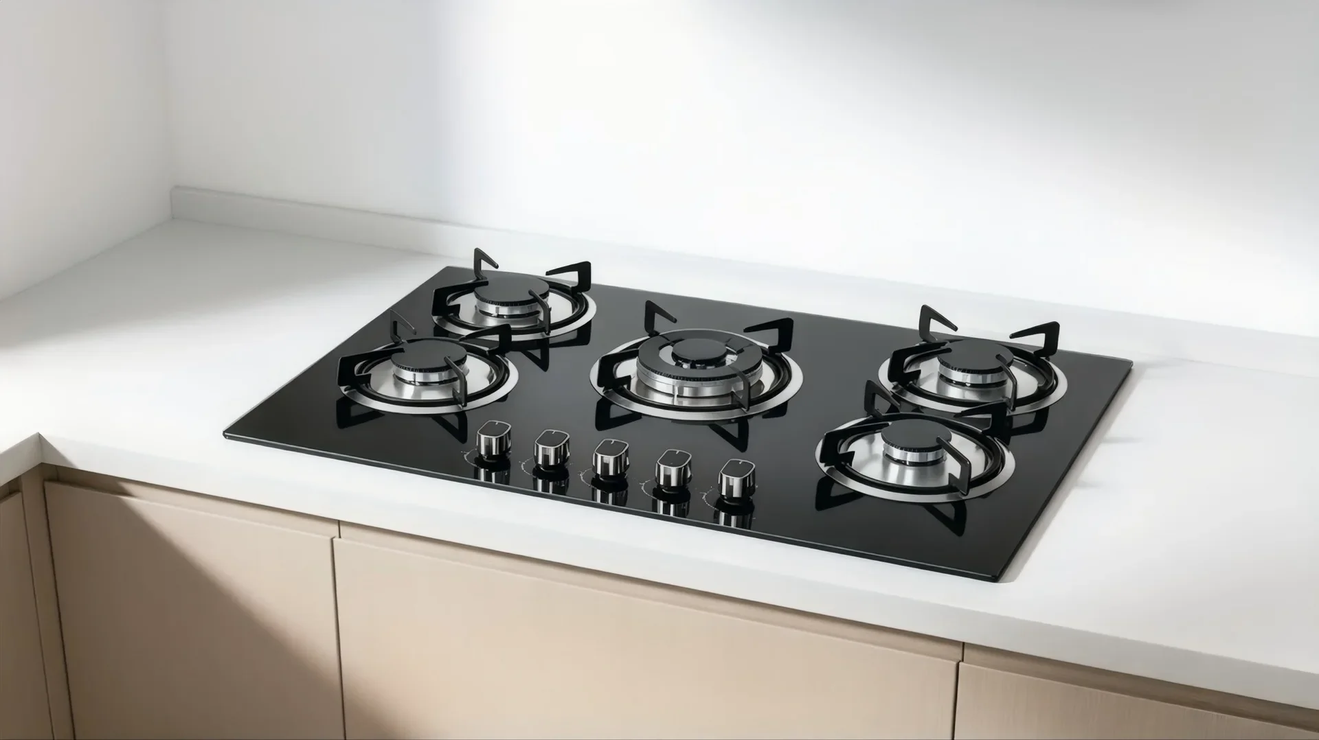 Embedded Five-burner Gas Stove, 3200-4000W, Liquefied gas - detail 4