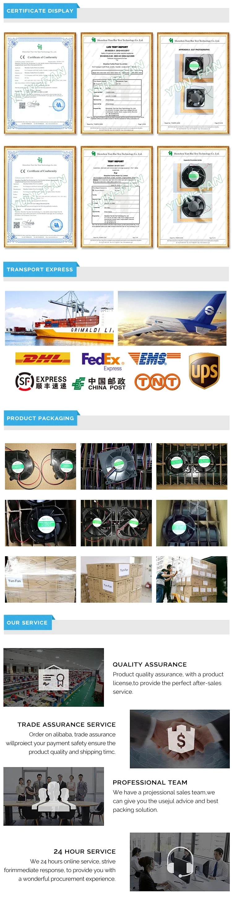 Axial Fan, 2ball, 12V, 24V, 36V - detail 18
