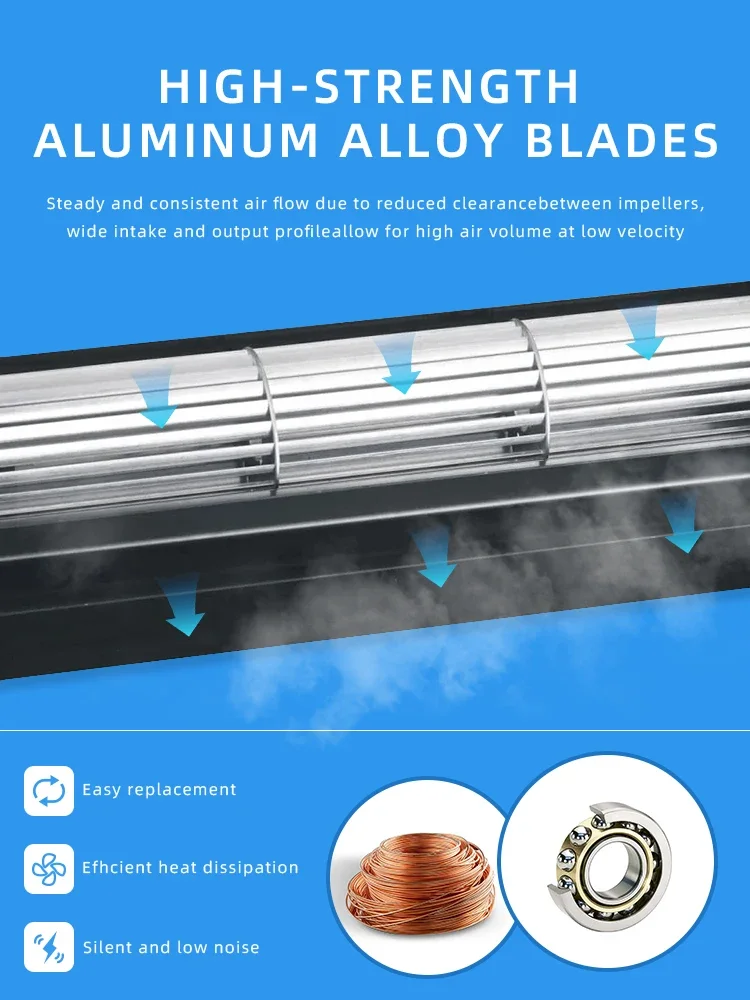 Cross Flow Fan, 40mm, 12V, 24V, Aluminum - detail 20