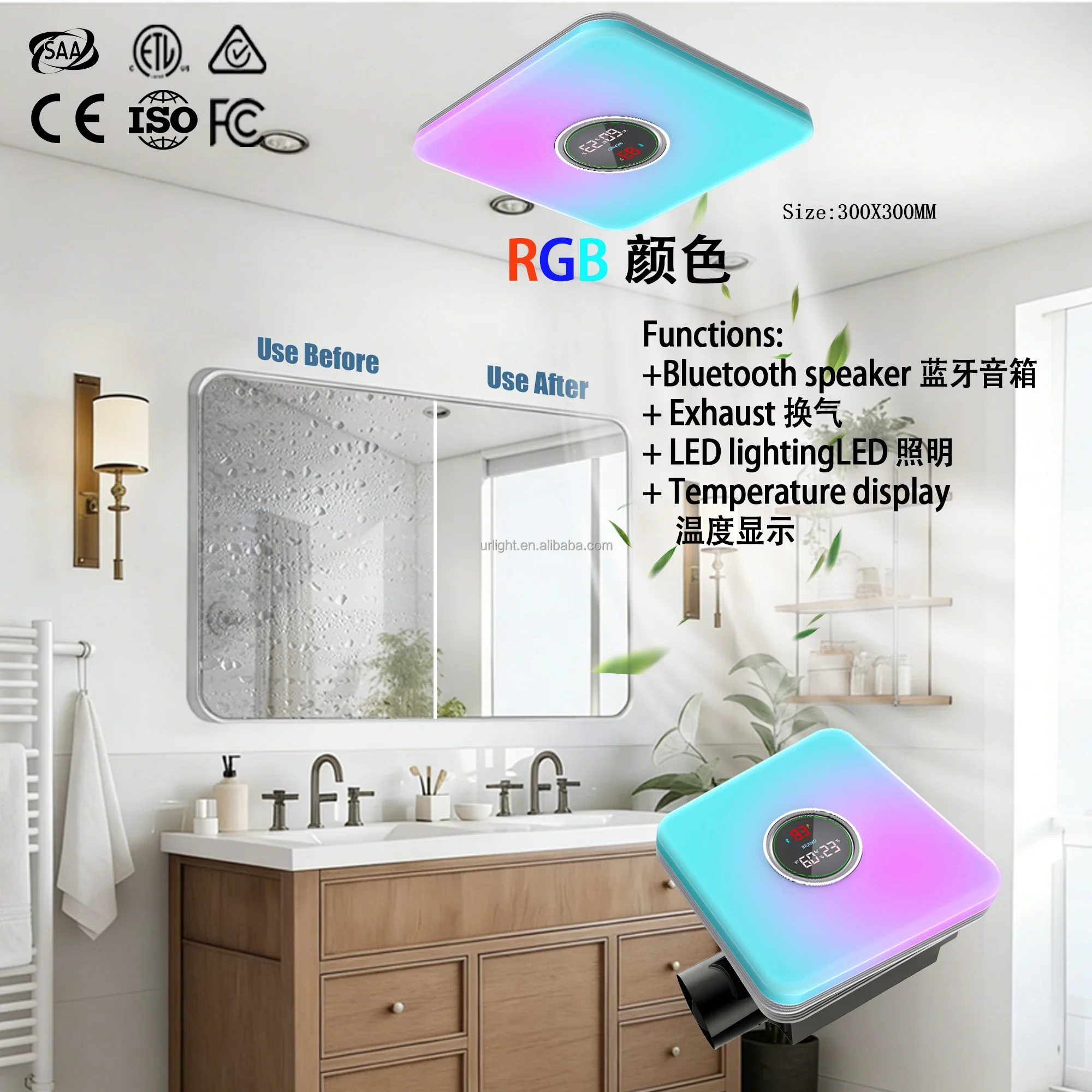 Ventilation Exhaust Fan, SAA, LED, Ceiling - detail 32