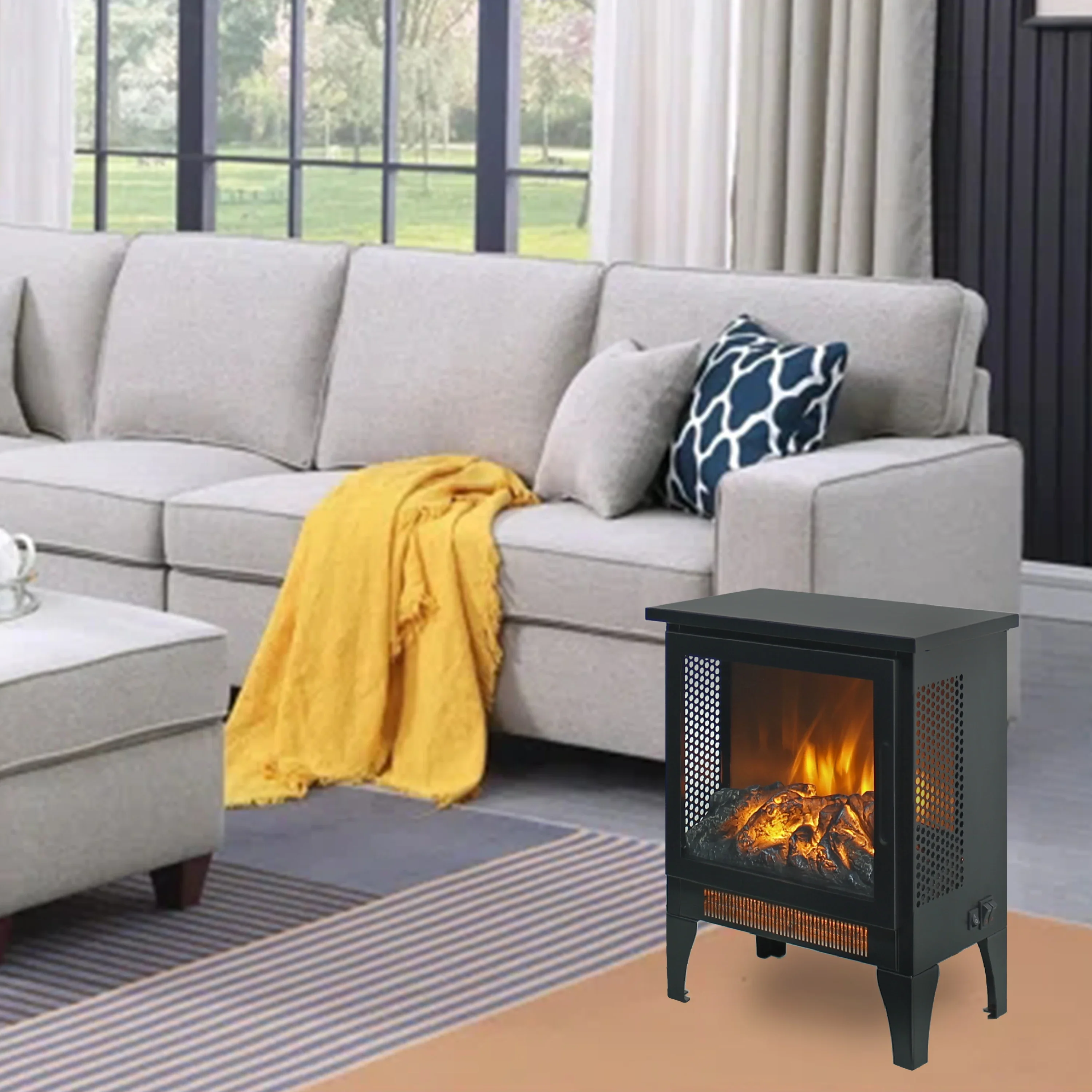 Electric Fireplace, 3D - detail 4