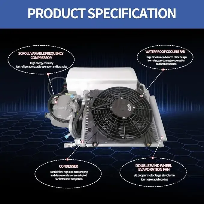 Parking Air Conditioner, Portable, DC12V, 2000W - detail 10
