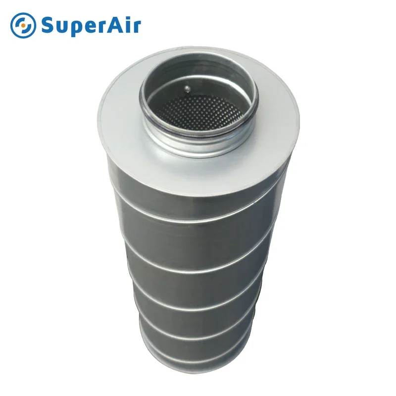 Muffler Inline Fan, 8", 24" - detail 4