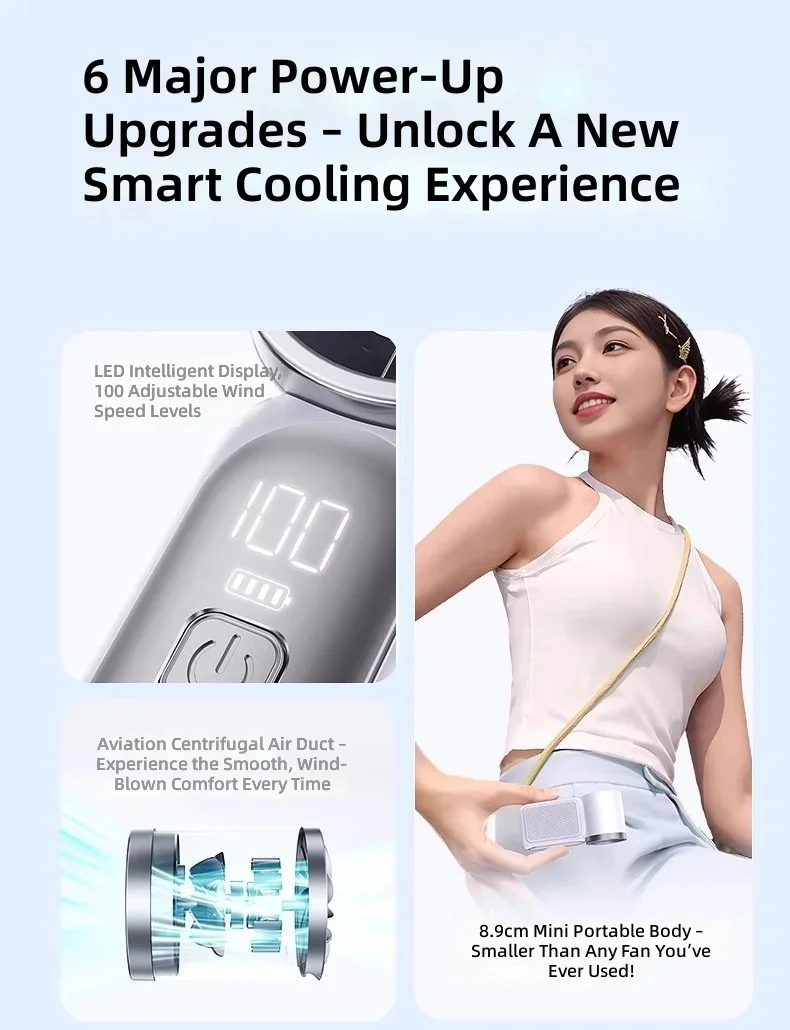 Mini Handheld Fan, USB, Portable, ABS, Plastic - detail 4